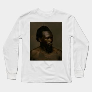 Bust Portrait Of A Black Man by Nils Blommer Long Sleeve T-Shirt